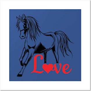 LOVE HORSES Posters and Art